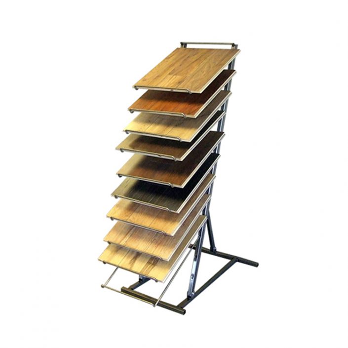 WD633 showroom wooden Ceramics Tiles laminate flooring display rack