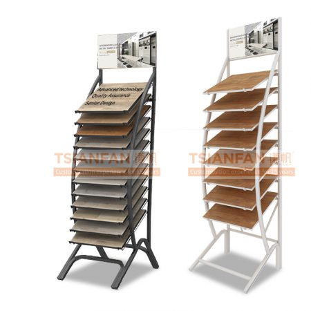 2022 Custom Laminate Flooring Tile Metal Vertical Display Stand