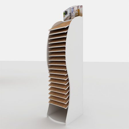 Sold Wood Vinyl Plank Floor Tile Sample Display Tower