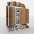 Vinyl Plank Wood Floor Tile Sample Display Shelf Rack