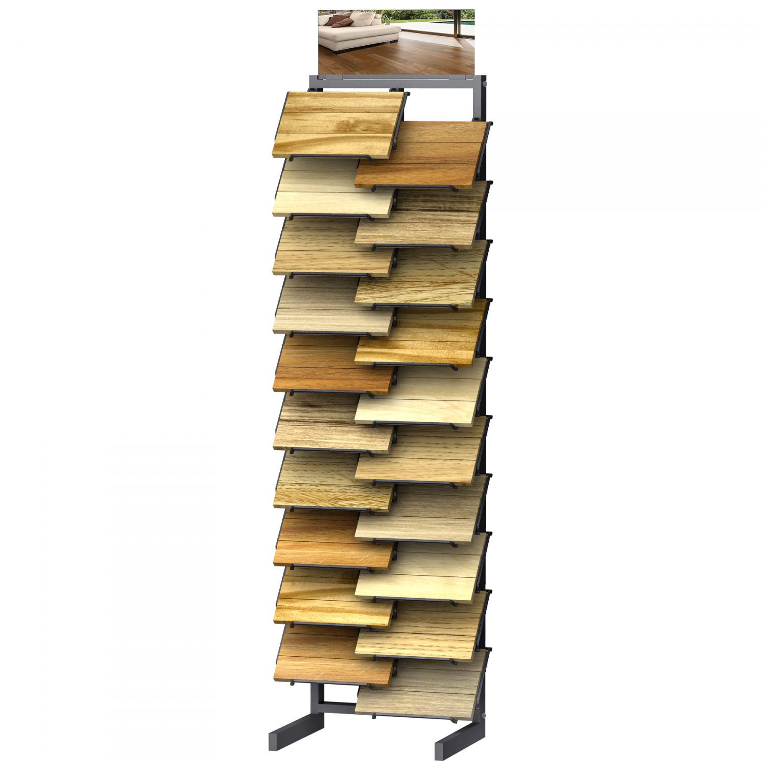 Wood floor tile display stand & Laminate Display rack Wood Flooring