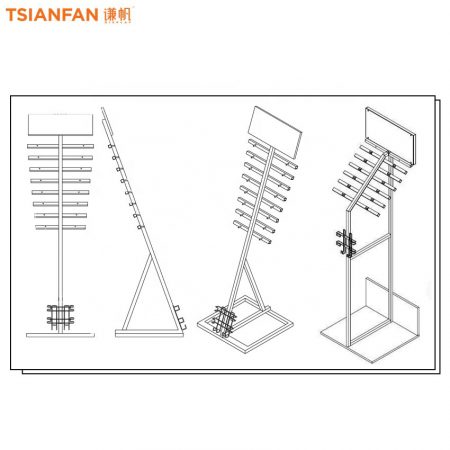 Vinyl Floor Hardwood floor tile Showroom Sample Holder Display Rack ...